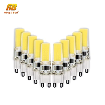 

10PCS G9 LED COB Bulb 3W AC 220V No Flicker High Bright Lampada 360 Degree Bombillas Spotlight Chandelier Replace Halogen Lights