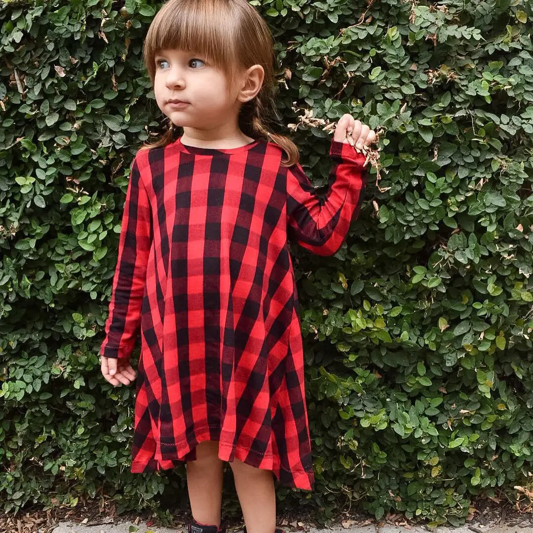 red tartan dress kids