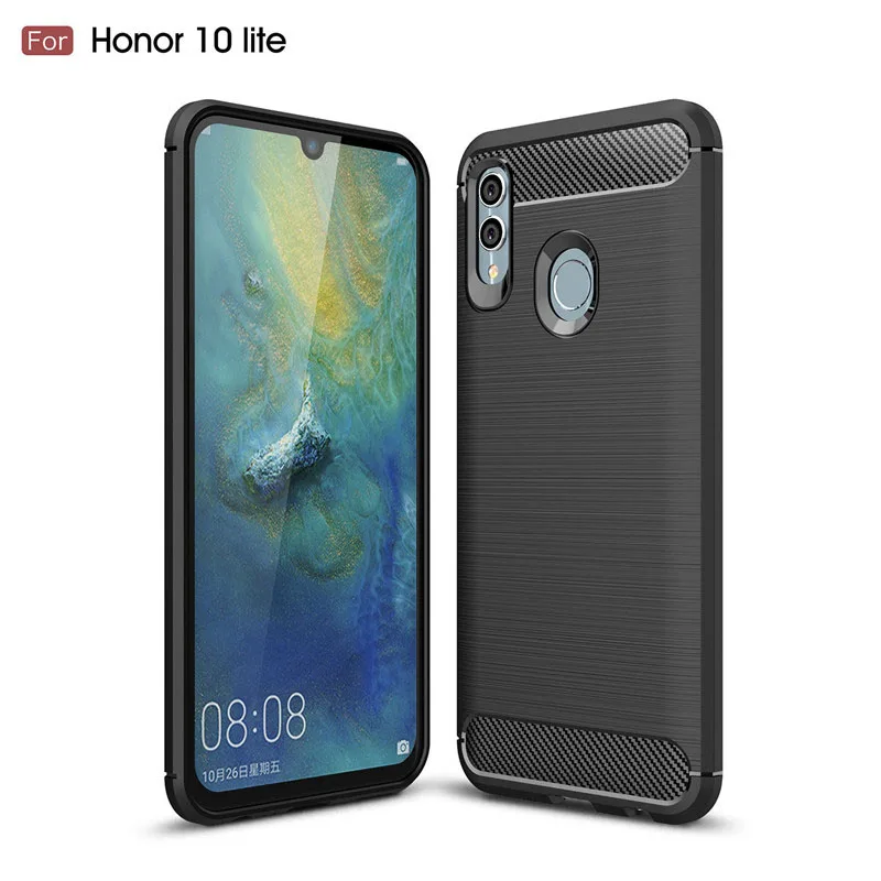 

Fitted Cases For Huawei Honor 10 Lite New Anti-knock Soft Silicone TPU Back Cover Mobile Phone Case