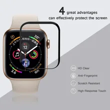  New Tempered Glass Film For Apple Watch band Series 4 44mm 40mm Full Cover Screen Protector iwatch i watch 3/2/1 42mm 38mm