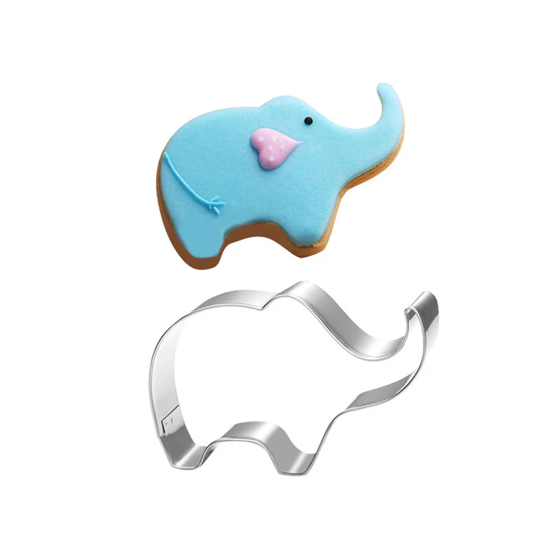 

Elephant stainless steel cute cutting biscuit mould cake moulds fruit sugar mold baking tools