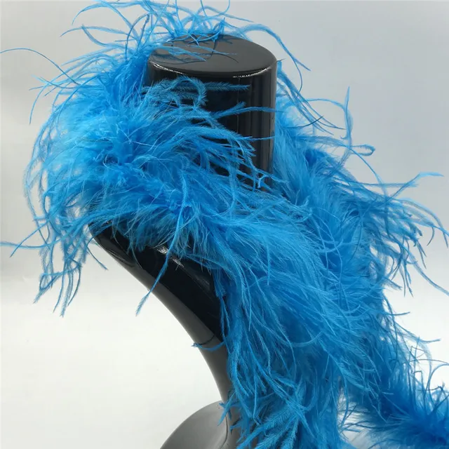 Buy 2Meters/Lot Purple Ostrich Feather Boa/Strip