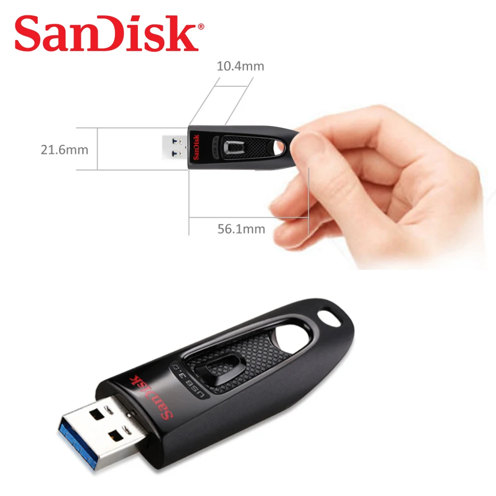 Флеш-накопители SanDisk, 16 ГБ, 32 ГБ, 64 ГБ, 128 ГБ, 256 ГБ, флеш-накопители, флеш-накопители, USB 3,0, ультра флеш-накопитель, USB ключ, u-диск для ПК