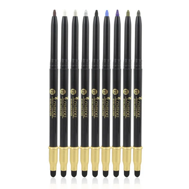 Профессиональный 14 видов цветов карандаш для теней и подводки глаз с кистью для подводки глаз натуральный стойкий Водостойкий карандаш для подводки глаз для женщин