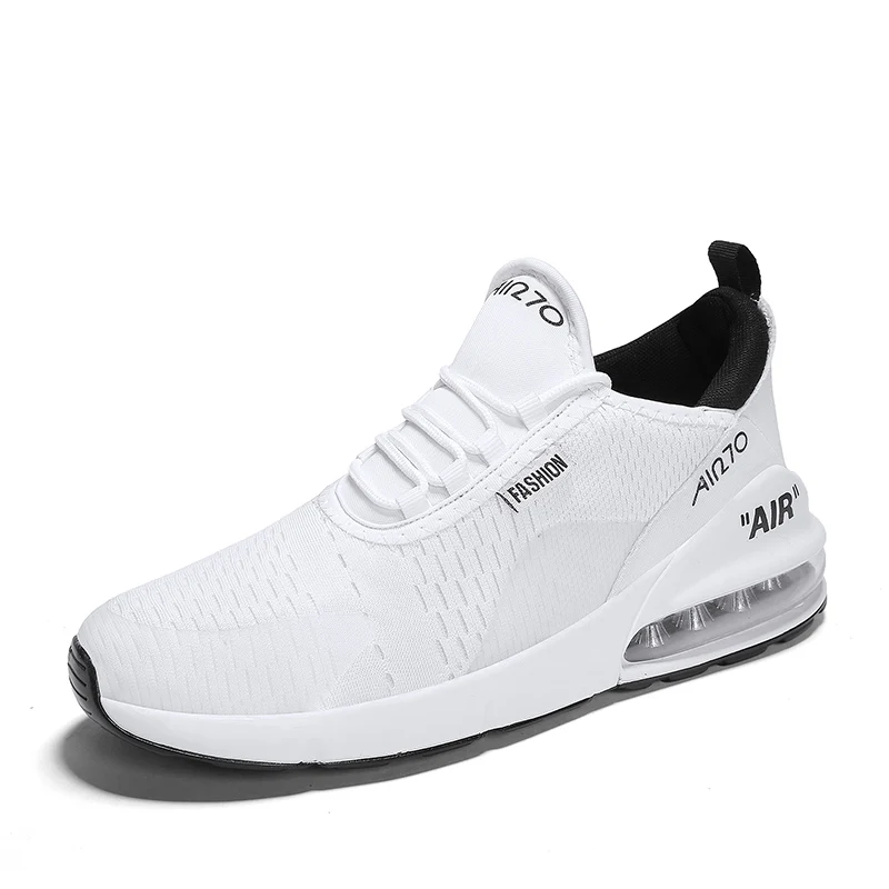 Хит, профессиональная спортивная обувь для мужчин, Резиновая сетка, дышащая, износостойкая, для фитнеса, тренировок, спортивная обувь, мужские кроссовки - Цвет: White