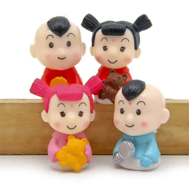Chinese Style!! Super Cute 4pcs/set China Doll Baby Boys Girls Model
