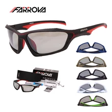 FARROVA фотохромные поляризационные спортивные солнцезащитные очки 2 в 1, мужские и женские очки для велоспорта, очки для горного велосипеда, очки для бега, УФ очки для велосипеда