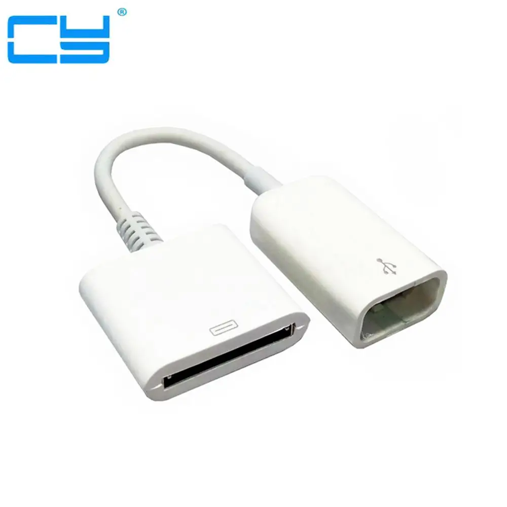Адаптер для синхронизации данных и зарядки 30Pin мама USB iPhone 4 4S черный/белый|usb female|to