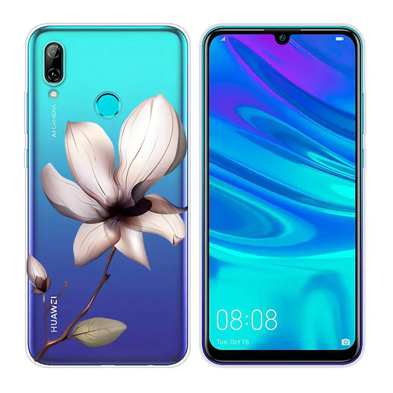 Силиконовый чехол для huawei P Smart, мягкий ТПУ чехол для телефона, 6,21 дюймов, P Smart, прозрачный чехол, PSmart, оболочка - Цвет: 21