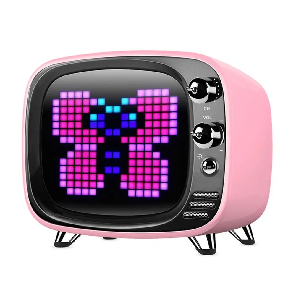 

Pixel Wireless Bluetooth mini speaker Alarm Clock Small Speaker Phone Subwoofer Portable Speaker Support Data Card