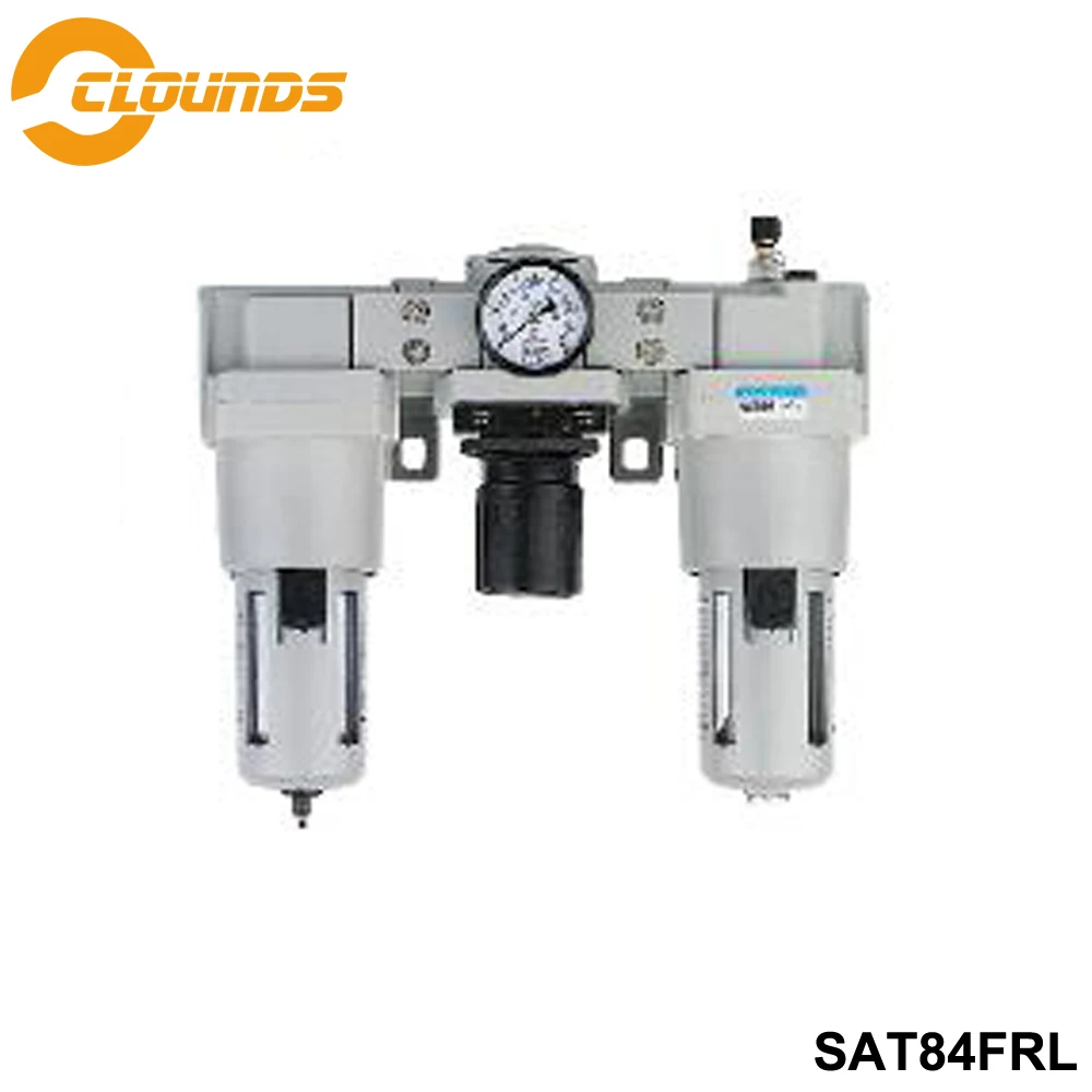 

SAT84FRL Air Preparation Units G1/4" 3/8" 1/2" 3/4" 1" Three Units Filter Regulator Airtac Type FRL Air Compressor Filter