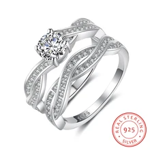 

New Arrival Pretty Wedding CZ 925 Sterling Silver Women Fashion Ring