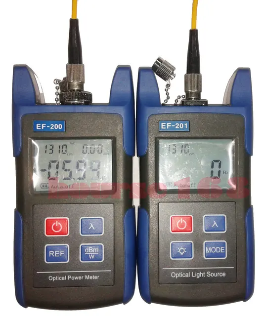 Fiber Optic Cable Tester Kit with Optical Power Meter and Optical Light
