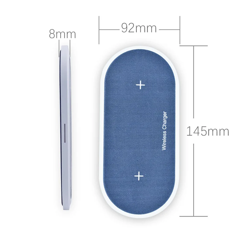 2 в 1 Беспроводное зарядное устройство для Apple Watch iPhone X Xs Max XR настольное Быстрое