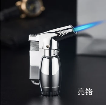 

Hot Compact Butane Jet Lighter Turbo Torch Lighter Fire Windproof Spray Gun Metal Lighter 1300 C NO GAS Cigarette Accessories