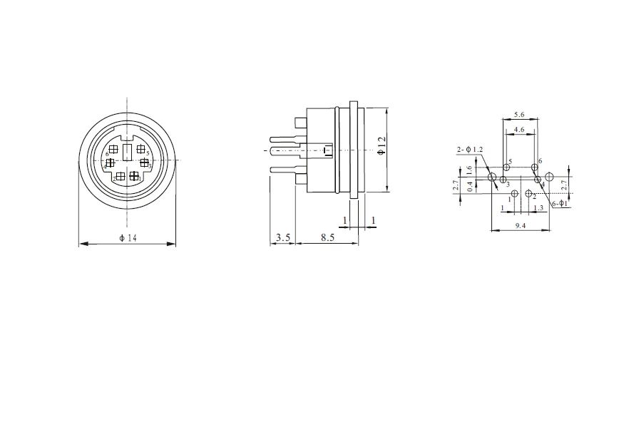 200 шт./лот S терминал/гнездо гнездовой разъем PS2 6P 6Pin Round DIP|ps2 connector|jack connectordip connectors |