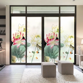 

Glass film window light opaque household frosted cellophane window stickers bedroom sliding door decorative film