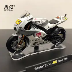 Риан день 1/18 масштаб MOTOGP мотоцикл модель Валентино Росси VR46 Yamaha Yzr-m1 эшторил 2009 литья под давлением Металл мотоциклов Модель игрушки