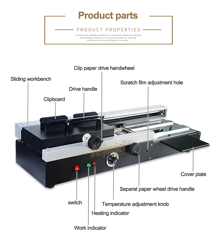 460A беспроводной термоплавкий переплетный станок автоматический Электрический нагрев термоплавкий переплетный станок для графического магазина офисного оборудования