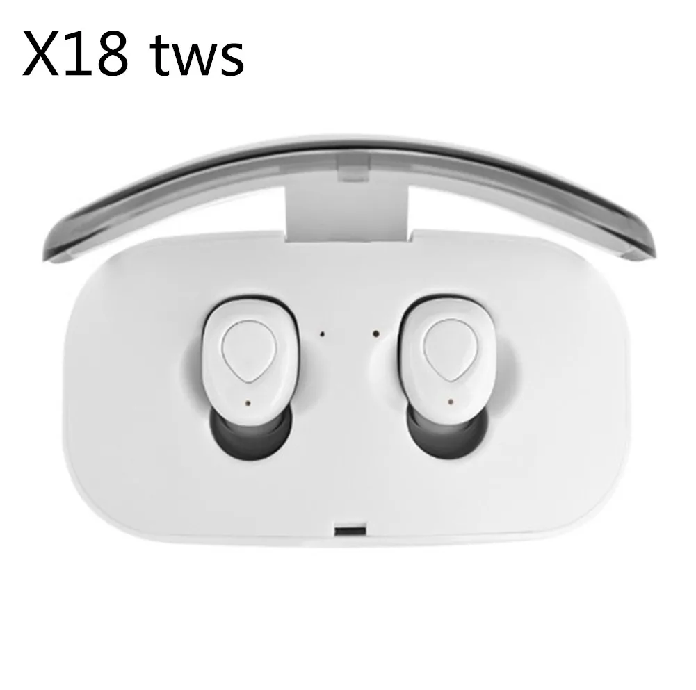 M9 TWS Mini Wireless Bass Sound Bluetooth Earphone tereo Subwoofer Headphones Portable Charging Headphones for Xiao mi - Цвет: White