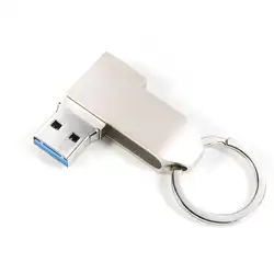 USB3.0 металлический диск U 80 МБ/с. чтения Скорость Водонепроницаемый ручка передачи карабин для связки ключей 4G/16G/32G/64G U диск