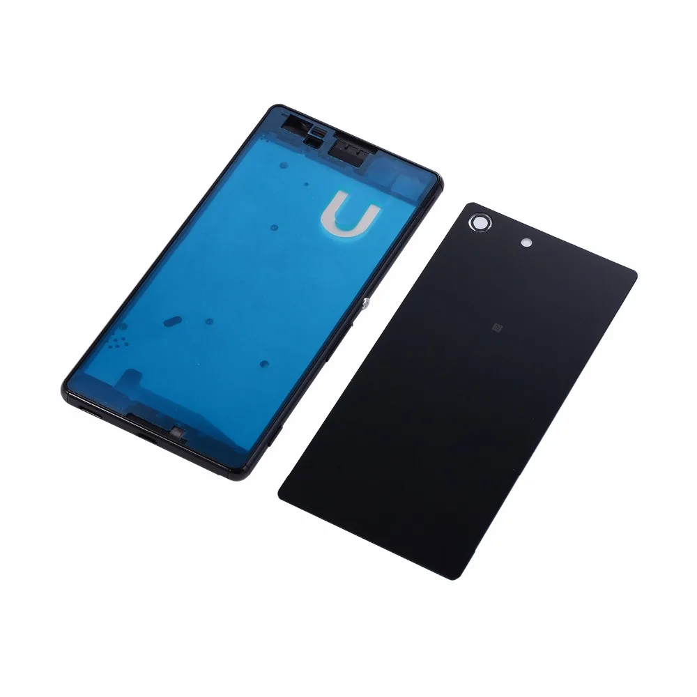 

Original housing cover For Sony Xperia M5 E5603 E5633 & M5 Dual Housing Middle Frame+Battery Glass Back cover