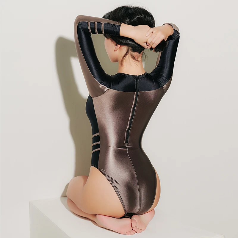 Спортивный костюм-комбинезон Fetisch Zentai, цельный костюм для косплея, монокини для женщин, сексуальный купальник