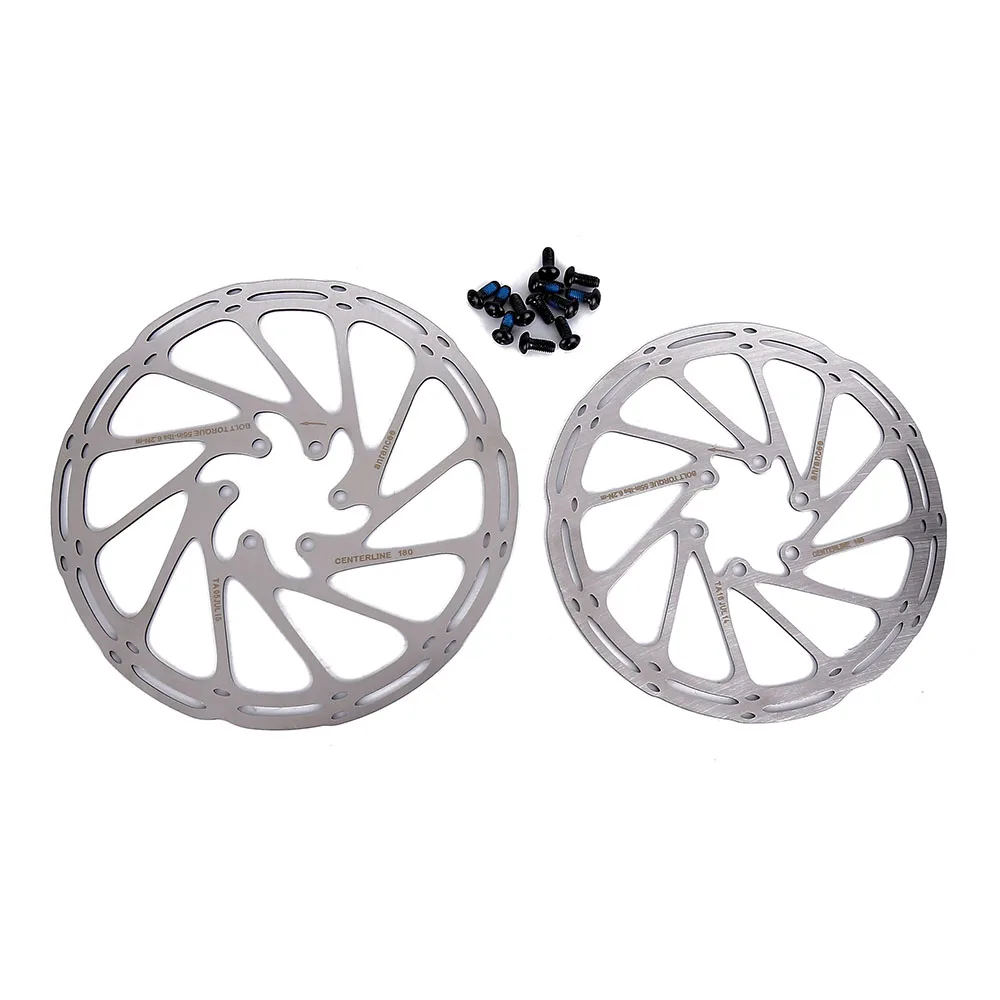 Anrancee Silver Bike Bicycle MTB Brake Rotors 180mm 160mm 6 7 inches