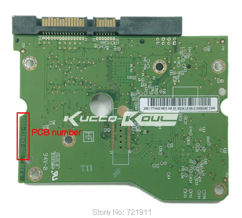 

HDD PCB logic board circuit board 2060 771642 003 for 3.5 inch SATA hard drive repair hdd date recovery