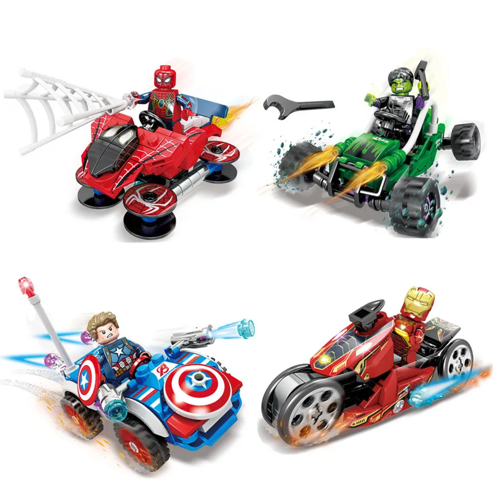 

2019 Marvel Avengers Endgame Super Heroes Iron Man Hulk Mighty Micros Set Building Blocks Bricks Kids Toys Compatible With Lego