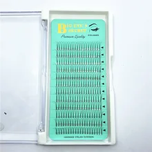 Составляют громкости 3D 8-15 мм Длинный Стебель Flase ресницы расширение постоянный Индивидуальный ресницы расширения Lashes