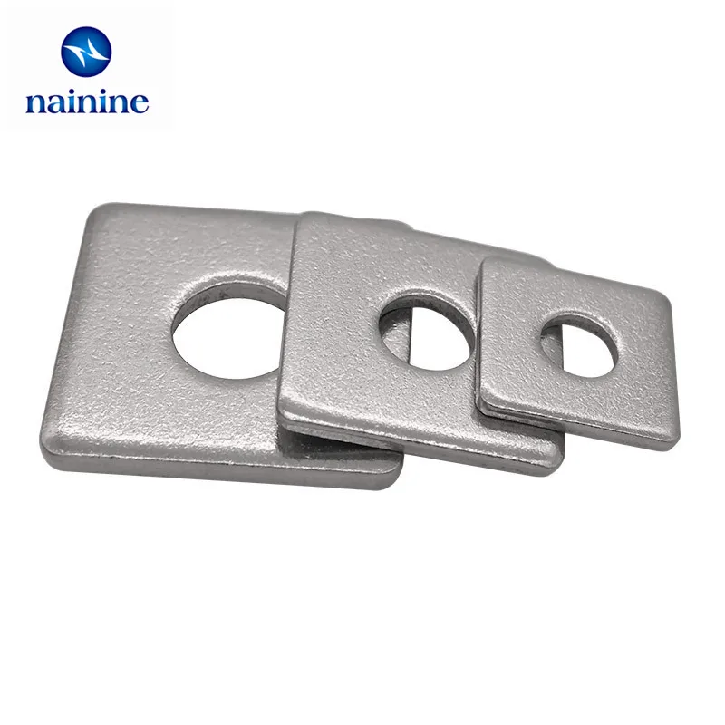 

10Pcs M3 M4 M5 M6 M8 304 Stainless Steel Square Washers Flat Gasket Pad