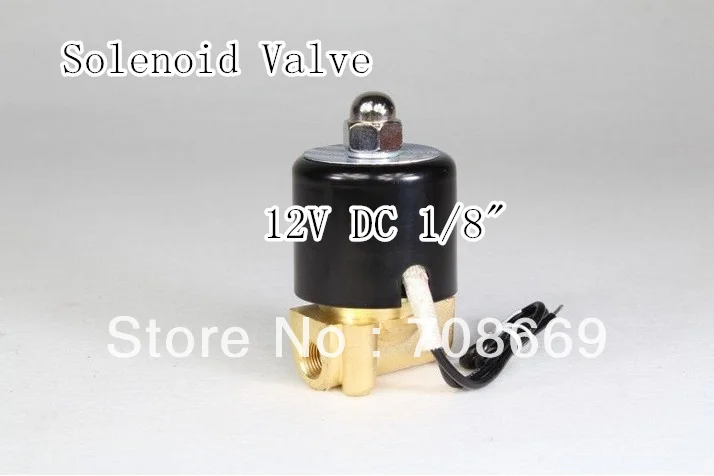 

2way 2position DC 12V 1/8" Electric Solenoid Valve Water Air N/C Gas Water Air