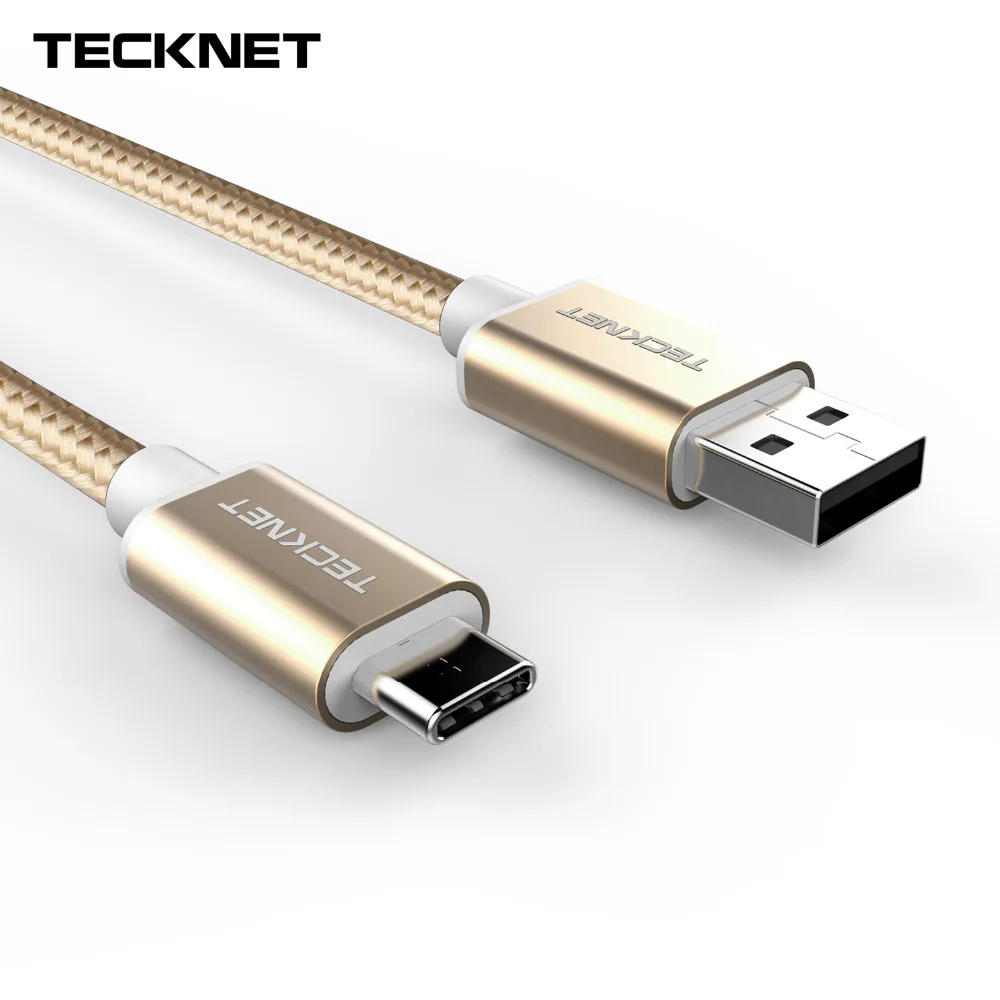 

TeckNet Nylon Braided USB 3.0 Type C Charger Cable Fast Charging Charge Data Sync Transfer Cable For Huwei LG Nokia Mobile Phone