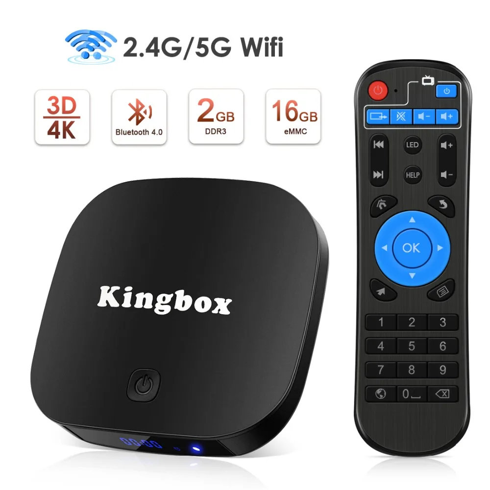

Leelbox K2 PRO ATV Androidtv 8.1 Google Certified Android 8.1 TV Box 2GB 16GB 4K 2.4G 5G Dual Wifi BT4.0 Set Top Box