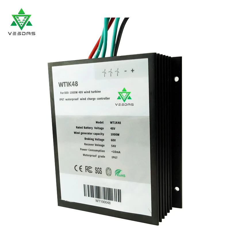 

1000W IP67 Waterproof 48V Wind Generator Charge Controller with LED display