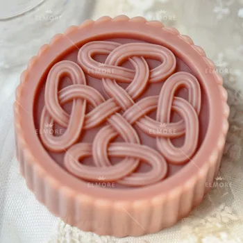 

Grainrain Round China Knot Silicone Soap Molds Soap Making Molds Craft Art Resin Mould