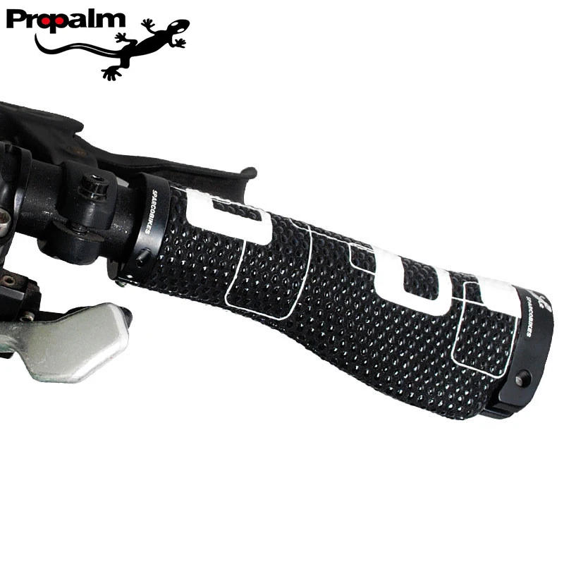 Propalm/أبو بريص الطريق دراجة المقود مزدوجة نهاية قابلة للقفل دراجة هوائية جبلية أجزاء صدمة امتصاص المضادة للانزلاق دراجة القبضات