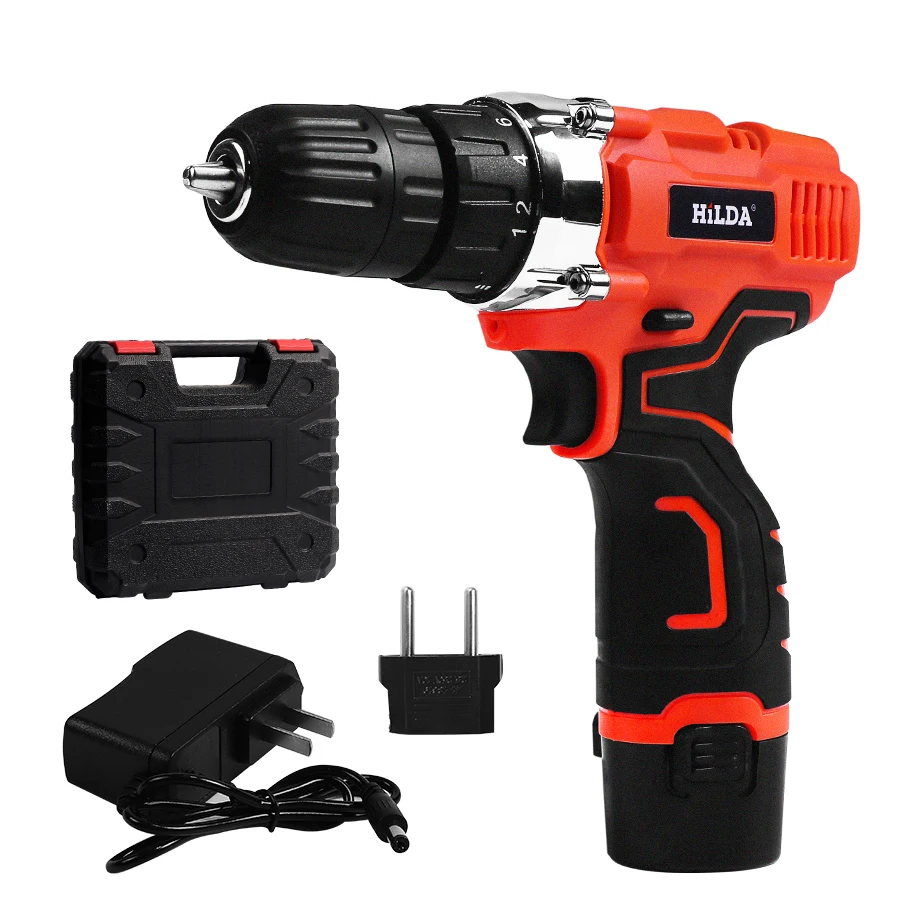 Electric Screwdriver Multi-function Cordless Electric Drill Power Tools for Woodworking With 1pcs Lithium Battery