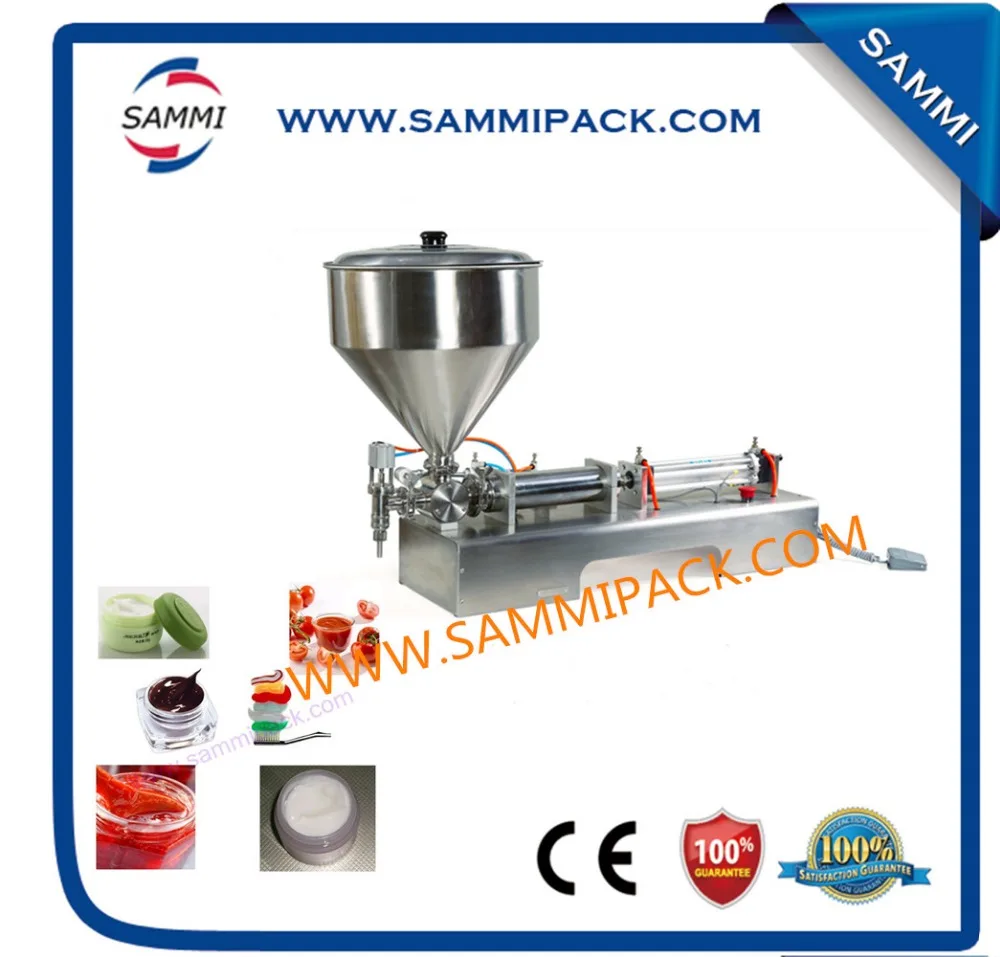 

Factory Price semi-automatic cream filling machine GFA-500 (50-500ml) for tomato paste,fruit jam, sauce+new arrive +pneumatic