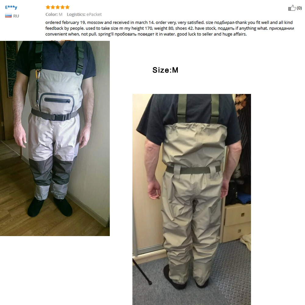 Breathable Hunting Fishing Chest Waders 