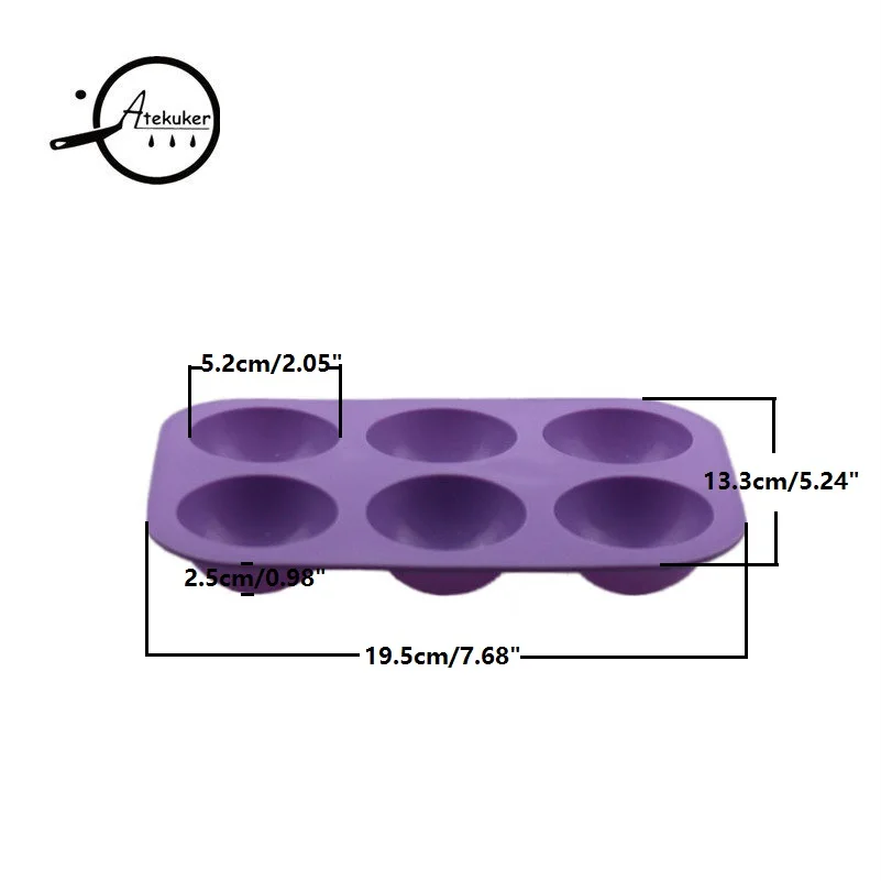 Atekuker маленькая форма полусфера силиконовые формы для выпечки муссов торта Плесень Кондитерские инструменты форма для пудинга, желе