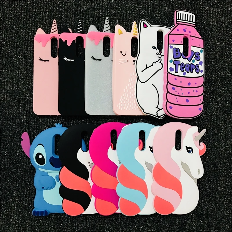 

For Huawei Mate 10 Lite 3D Silicone Cat Unicorn Cartoon Soft Phone Cover Case for Huawei Nova 2i / Mate 10lite /Honor 9i 5.9"