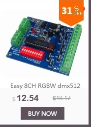 24CH dmx512 Декодер контроллер, Светодиодный DMX RGB контроллер общий катод, RJ45, 5Ax3RGB CH