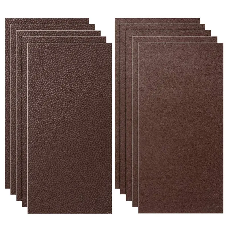 

10Pcs Leather Repair Patch Adhesive Backing Leather Seat Patch Household Handmade Sofa/Jacket/Handbag Repair Accessories 10*20cm