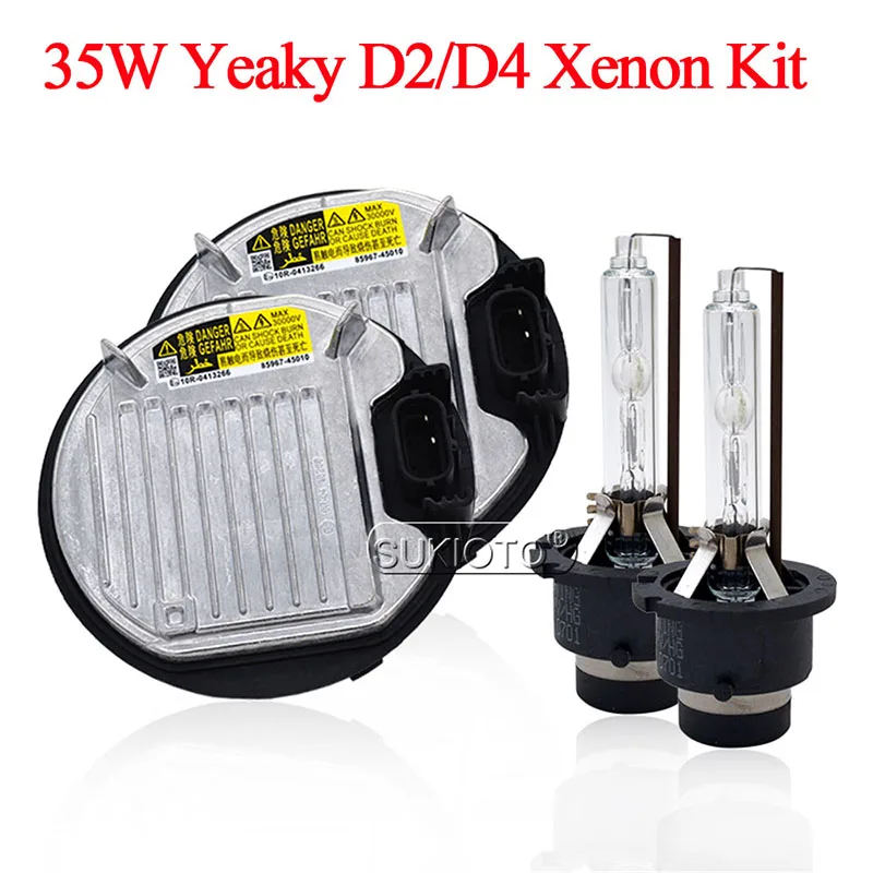 SUKIOTO 35W Yeaky HID Xenon Kit 5500K D2S D2R Car Headlight Xenon Bulb D4S 4500K D4R 6500K D2S D4S HID Ballast Kit 85967-45010 (5)