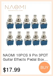 NAOMI 5 акустической гитары EQ предусилитель Prener-PM 5-полосный эквалайзер Пикап тюнер ЖК-дисплей W/микрофон