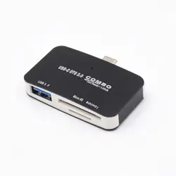 Картридер Тип-C все в одном SD/Micro SD Compact Flash смарт-карты памяти адаптер Тип C OTG SD Card Reader