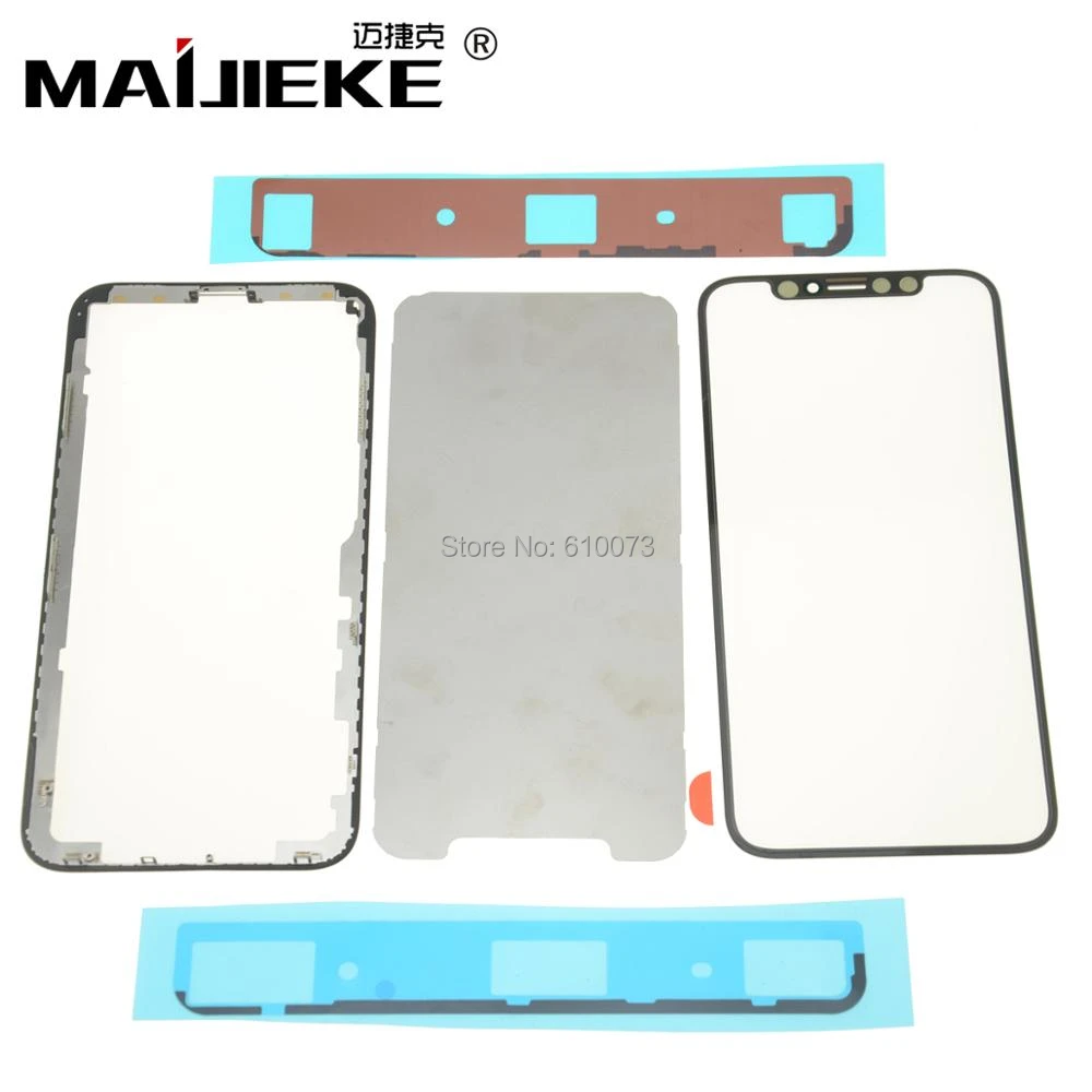 2セットmaijieke aフロントアウターガラスでoca フレームベゼル付きステッカーキット用iphone X画面タッチ交換修理部品 Front Glass Touch Screen Glasstouch Glass Aliexpress