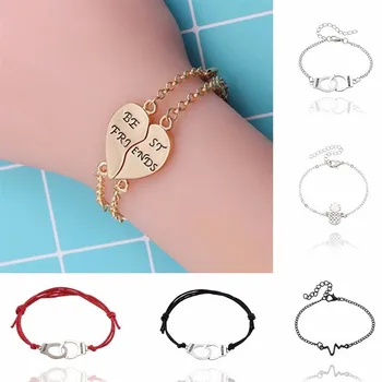 Goedkoop 2017 Laatste Modetrends Handboeien Armbanden Voor Vrouwen Liefhebbers Belettering FREEDON Mode Paar Armband Sieraden Gift Groothandel